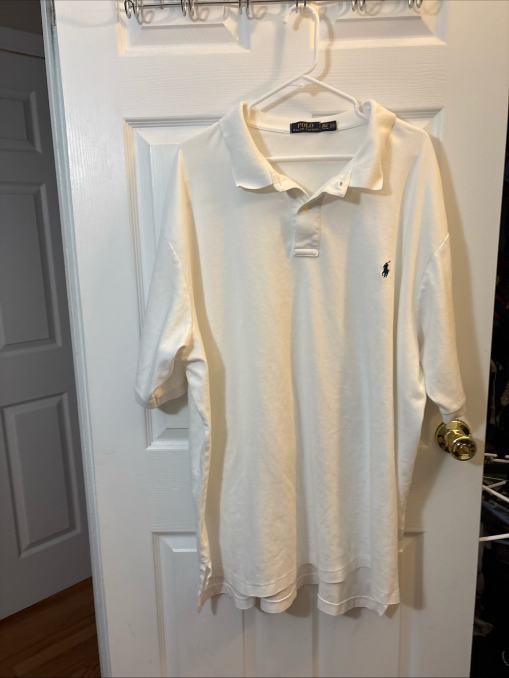 Ralph Lauren Cream Polo with Navy Pony